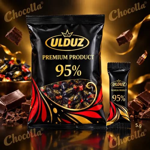 شکلات تلخ اولدوز Ulduz 95درصد — تصویر ۲