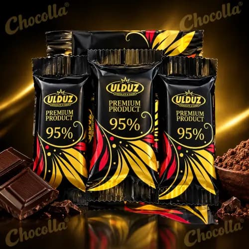 شکلات تلخ اولدوز Ulduz 95درصد