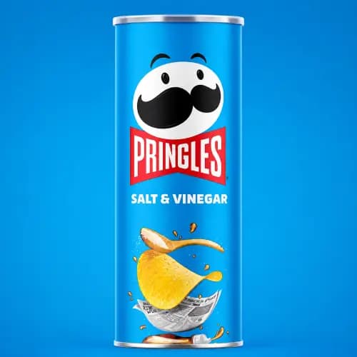 چیپس پرینگلز pringles طعم سرکه نمکی salt & vinegar