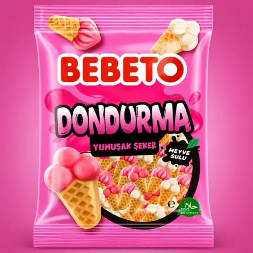 پاستیل بستنی نیم کیلویی BEBETO