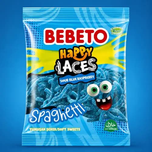 پاستیل 80 گرمی BEBETO اسپاگتی آبی