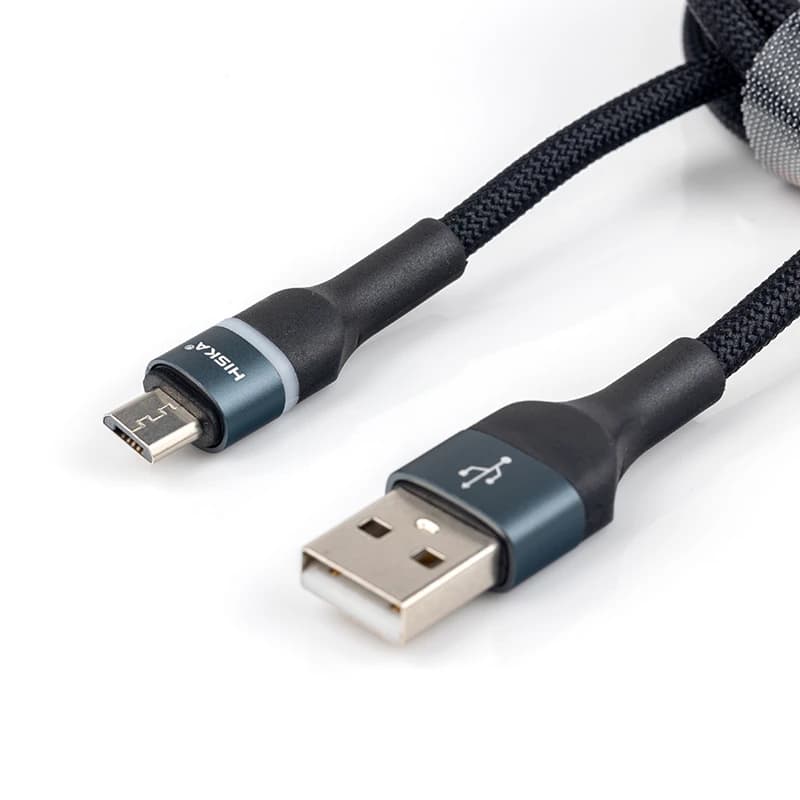 کابل تبدیل USB به MICROUSB هیسکا مدل LX-861AM طول 1.2 متر — تصویر ۳