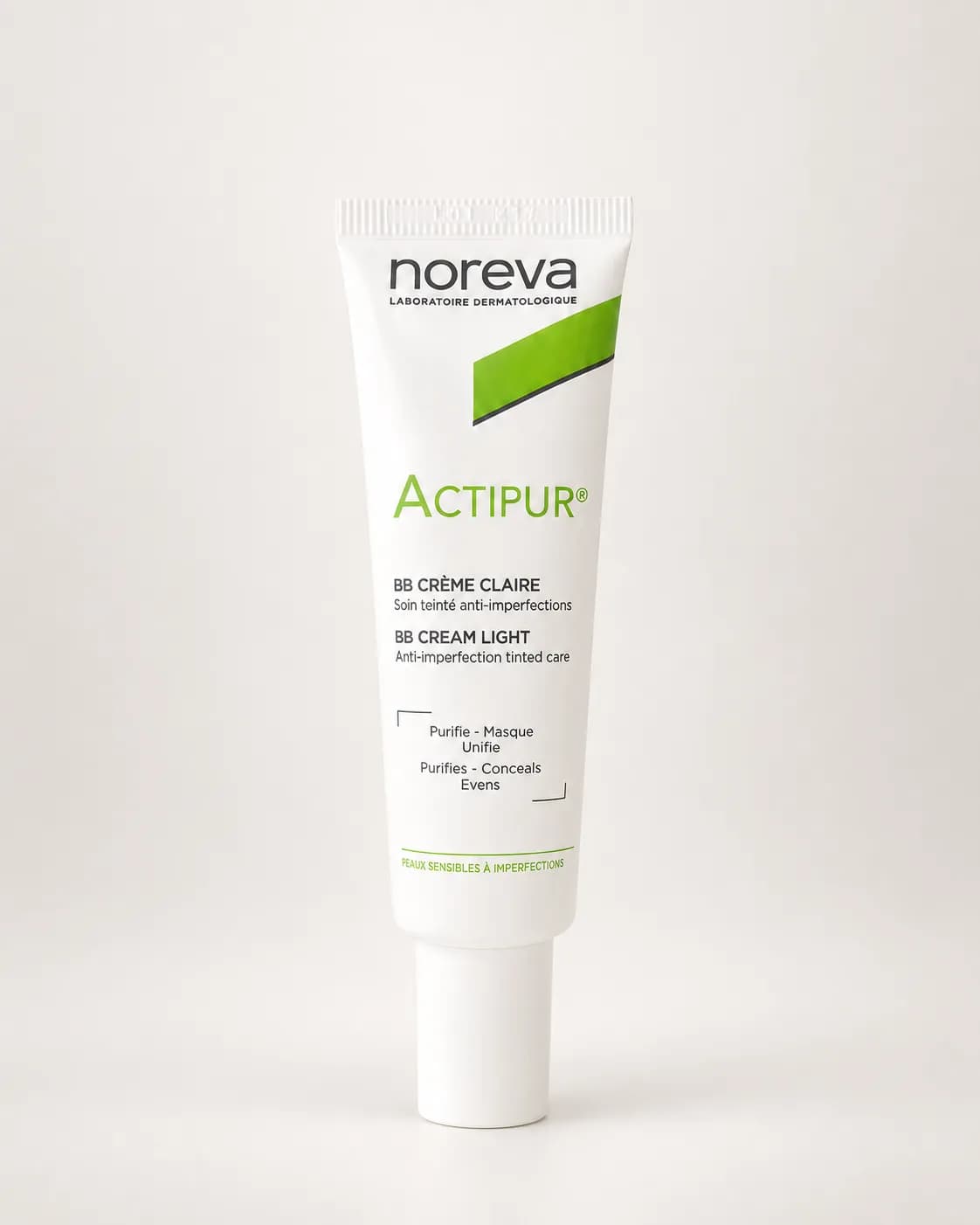 بی بی کرم ضدجوش و ماتکننده نوروا اکتیپور رنگ روشن ۳۰ میل | Noreva Actipur BB Cream Light