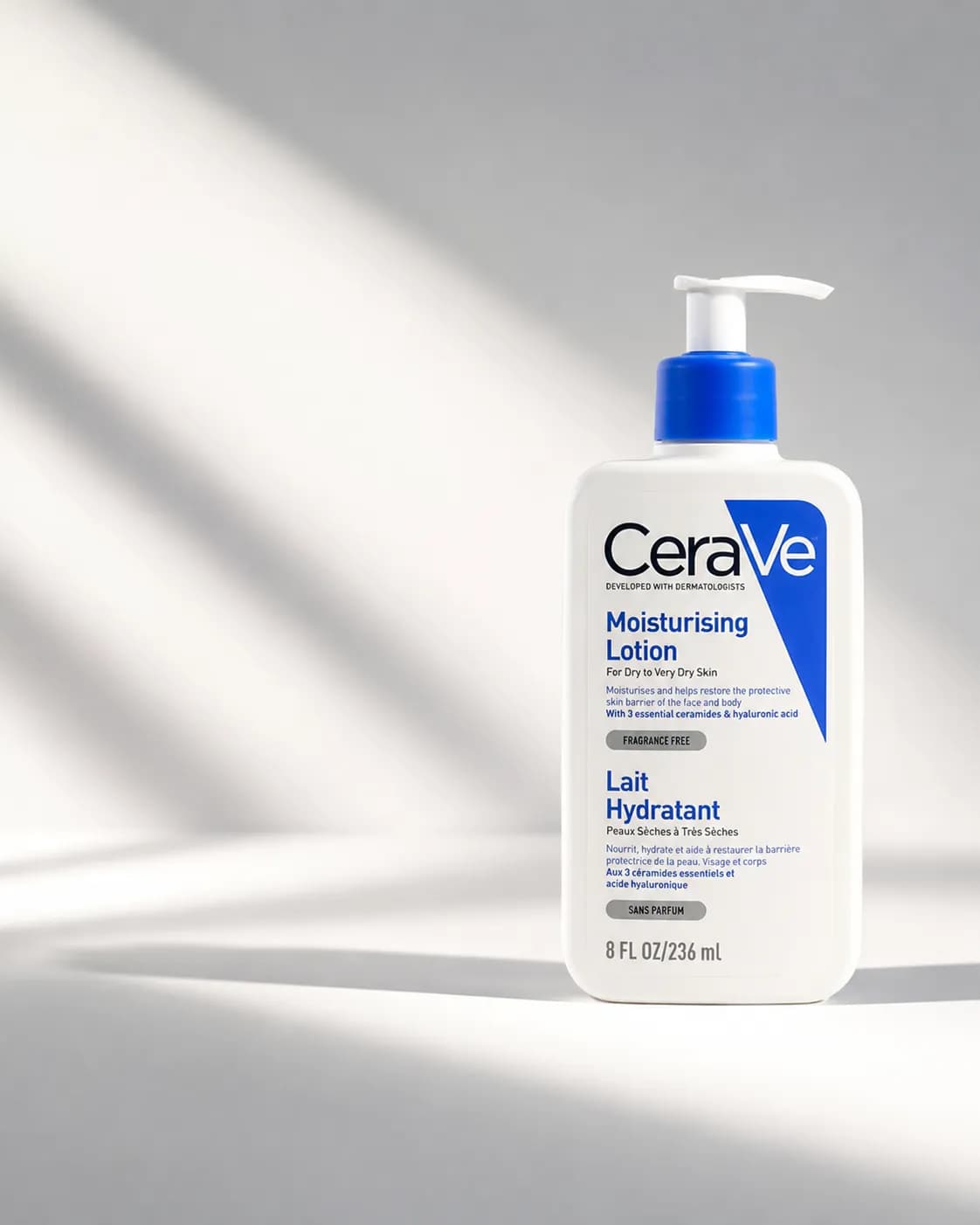 لوسیون مرطوبکننده سراوی برای پوست خشک و کمآب حجم ۲۳۶ میل | CeraVe Moisturising Lotion — تصویر ۲