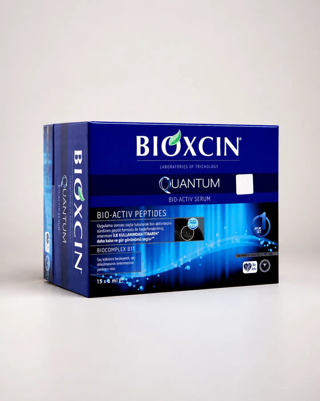 سرم ضد ریزش و حجم‌دهنده مو بیوکسین کوانتوم ۱۵ عددی | Bioxcin Quantum Bio-Activ Serum 15×6ml