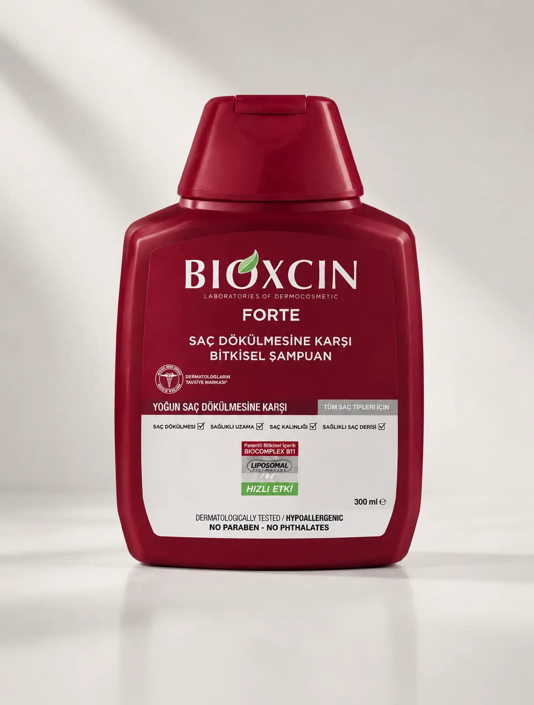 شامپو بیوکسین فورته برای ریزش شدید مو حجم ۳۰۰ میل | Bioxcin Forte Intensive Anti-Hair Loss Shampoo