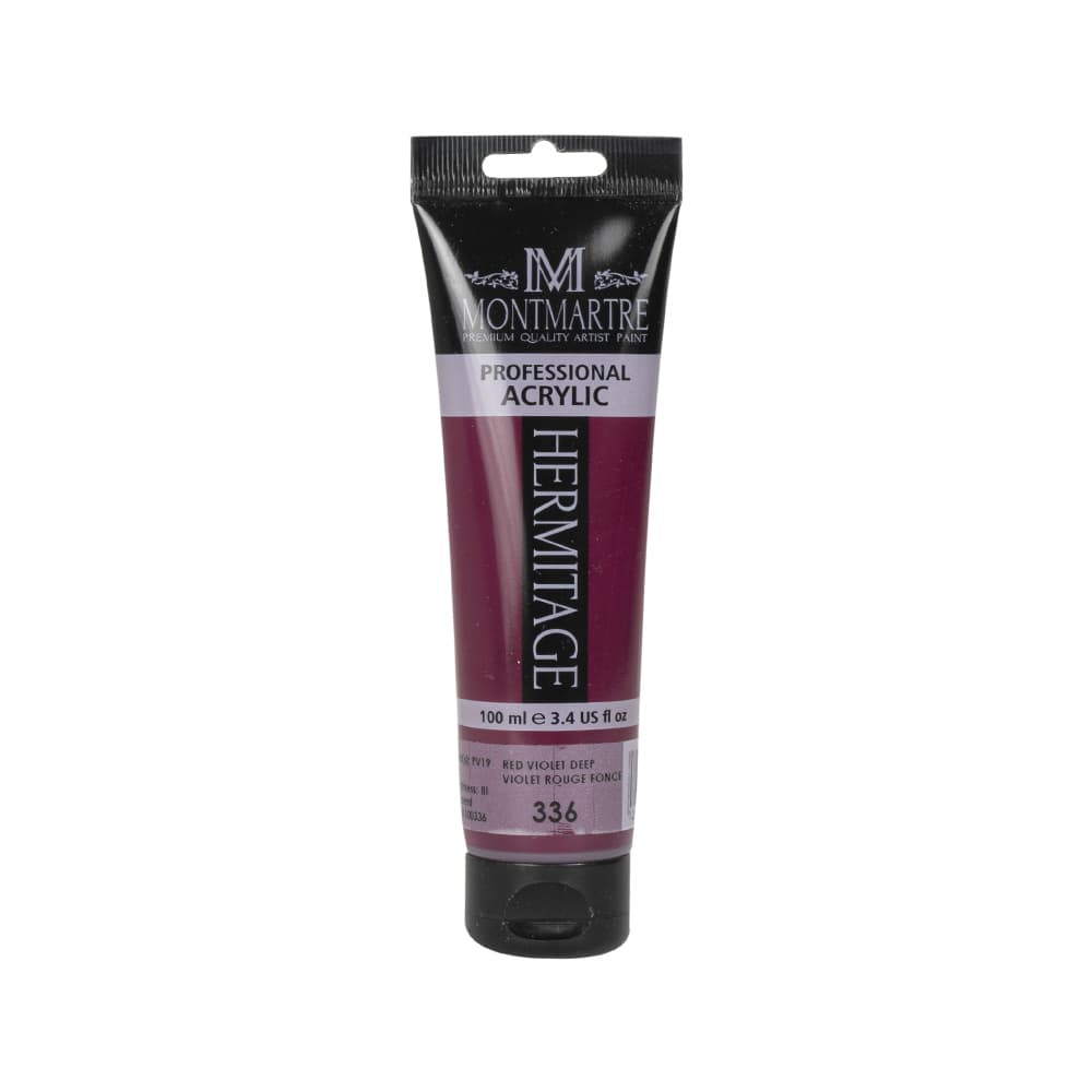 رنگ اکریلیک تیوپی مونمارت 100 میل کد 336 red violet deep