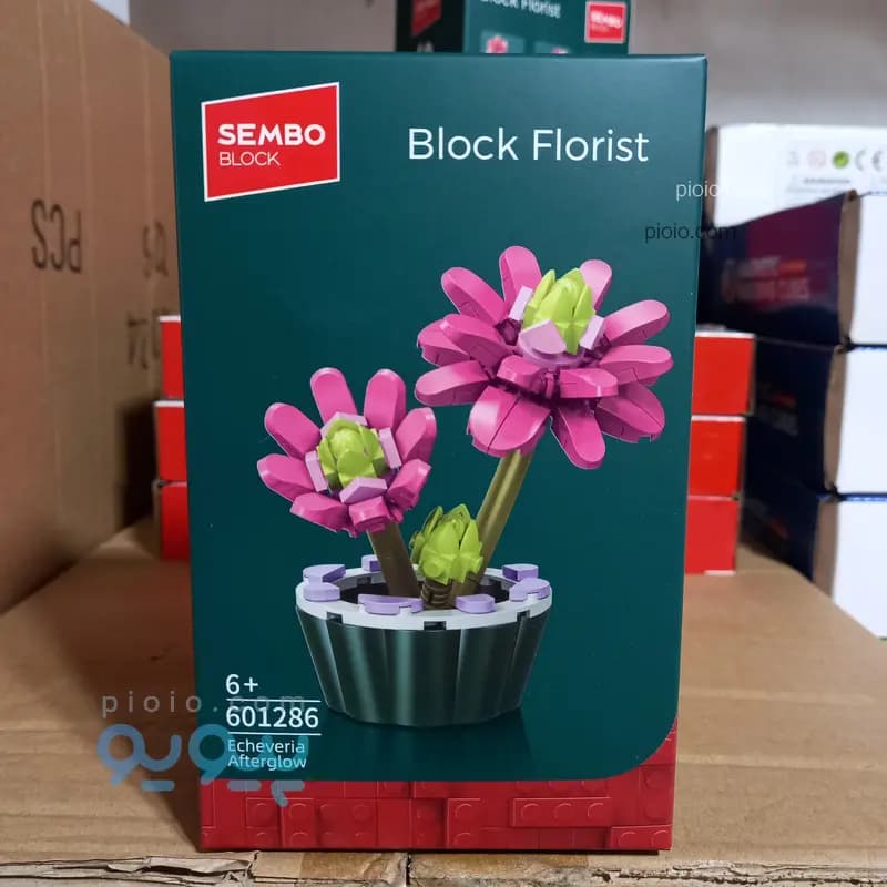 لگو گل و گلدان ساختنی برند SEMBO BLOCK مدل Block Florist — تصویر ۸