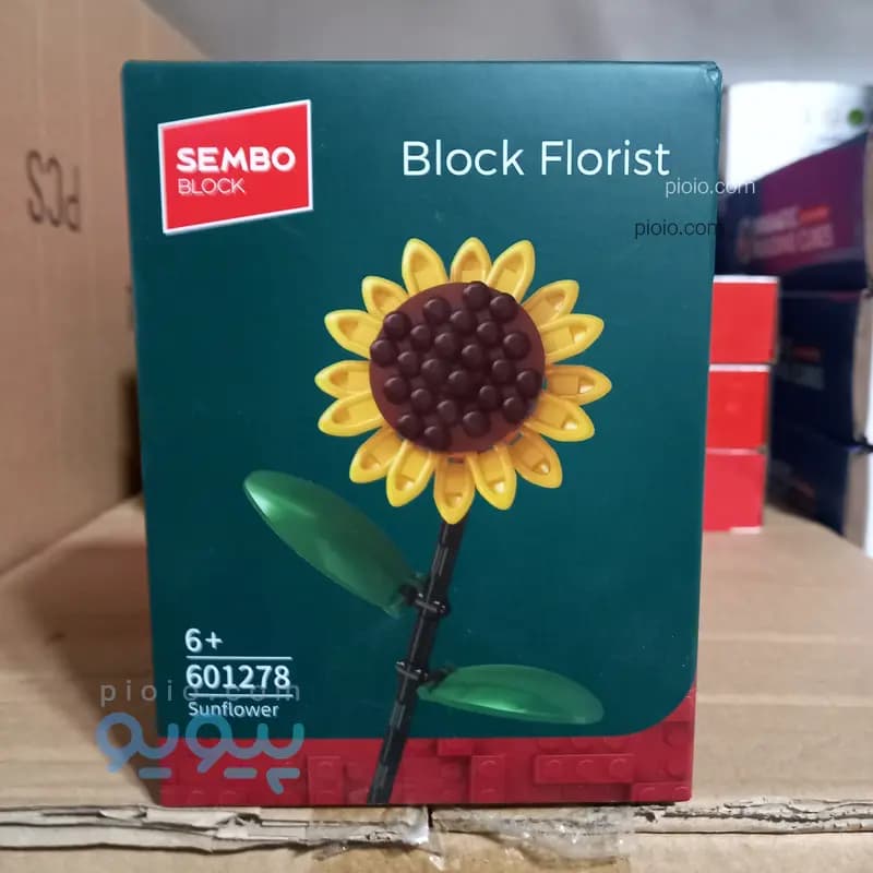 لگو گل و گلدان ساختنی برند SEMBO BLOCK مدل Block Florist — تصویر ۵