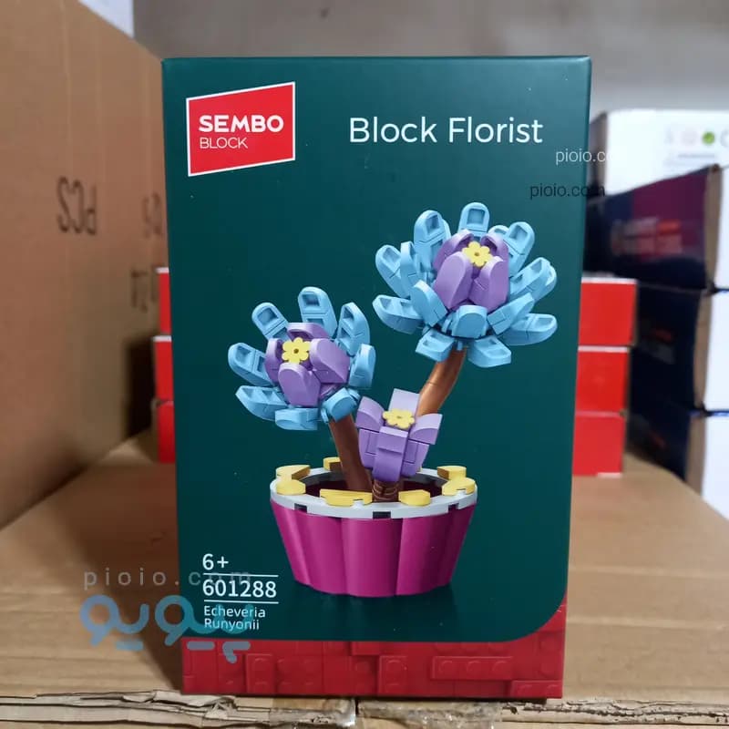 لگو گل و گلدان ساختنی برند SEMBO BLOCK مدل Block Florist — تصویر ۶