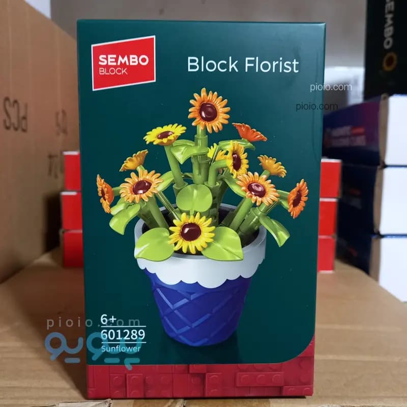 لگو گل و گلدان ساختنی برند SEMBO BLOCK مدل Block Florist — تصویر ۴