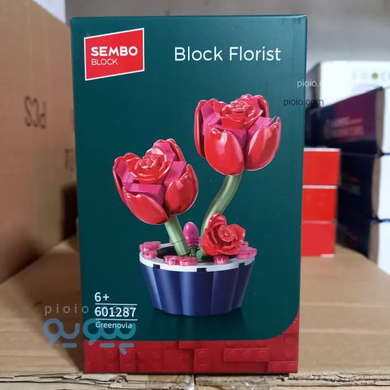 لگو گل و گلدان ساختنی برند SEMBO BLOCK مدل Block Florist
