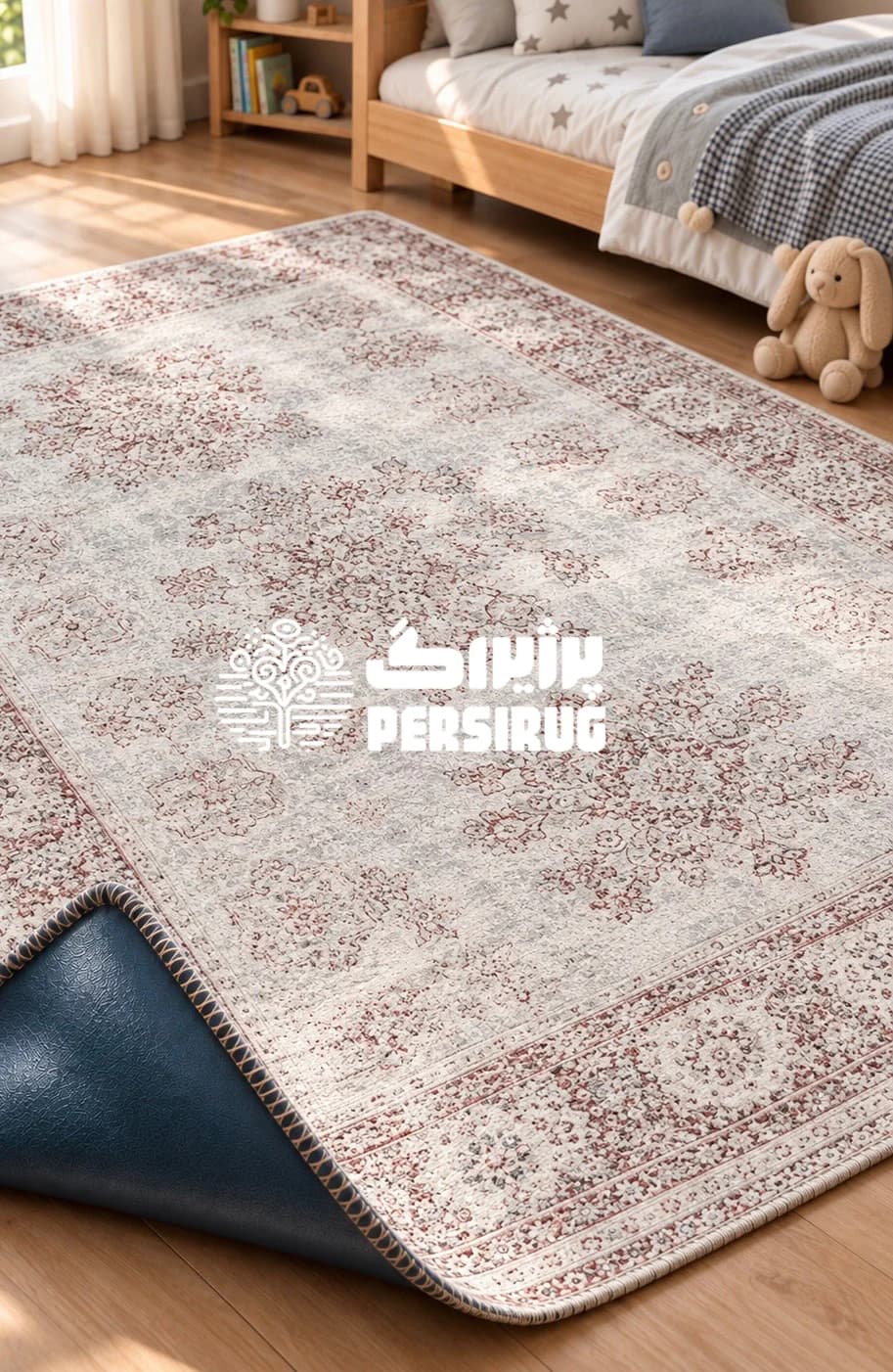 فرشینه زیره چرم نقشِ یاقوت — تصویر ۴