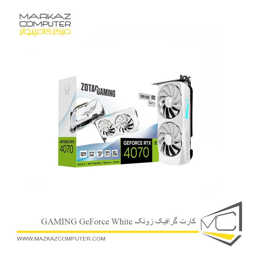 کارت گرافیک زوتک مدل GAMING GeForce RTX 4070 Twin Edge OC White Edition