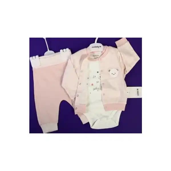 ست 3 تیکه طرح خرس برند ciccim baby