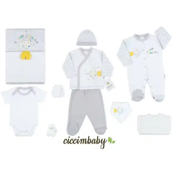 ست 10 تیکه جعبه ای بیمارستانی طرح ماهی برند CICCIM BABY