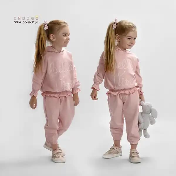 ست هودی و شلوار دخترانه برند ایندیگو کد ۲۹۶۱۰۹