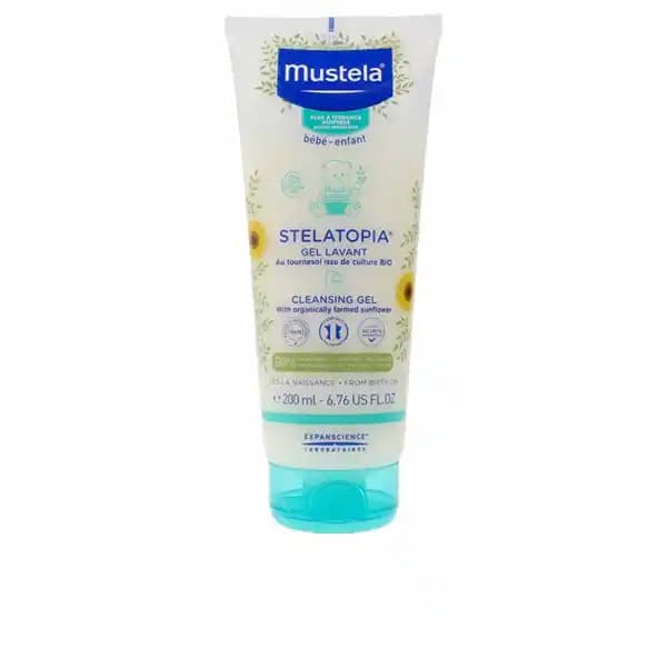 ژل پاک کننده پوست سر و بدن نوزاد استلاتوپیا موستلا mustela