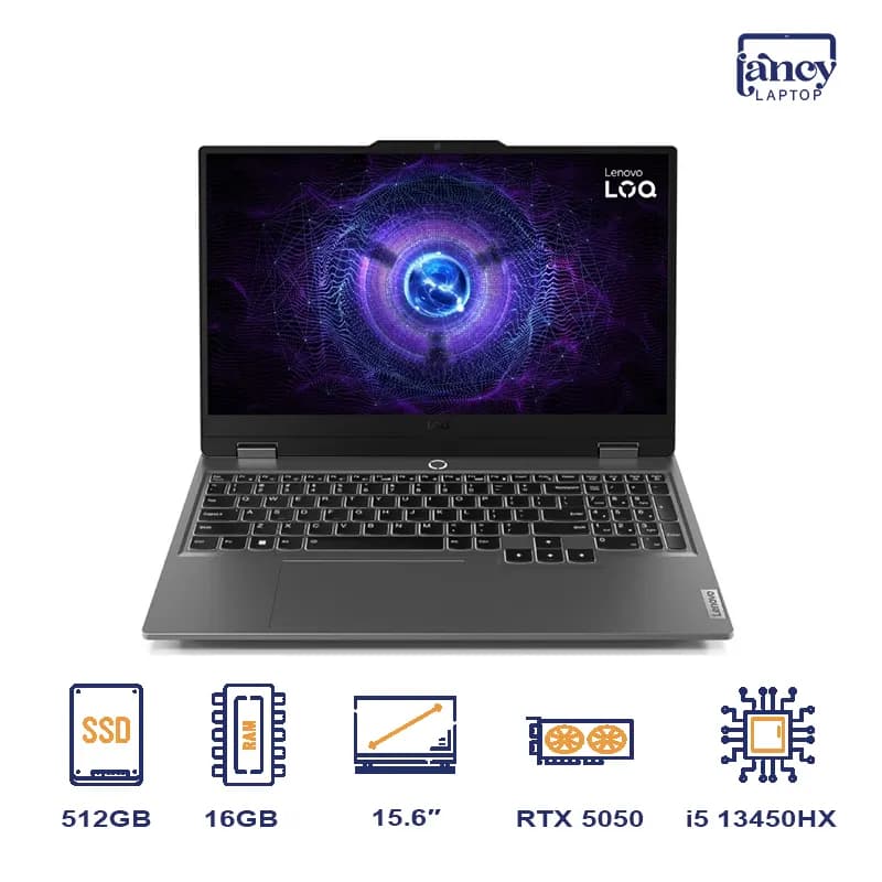 لپ تاپ اپن باکس 15.6 اینچی لنوو LOQ 15IRX10 Core i5-13450HX 16GB 512GB SSD RTX 5050 8GB FHD IPS 144Hz