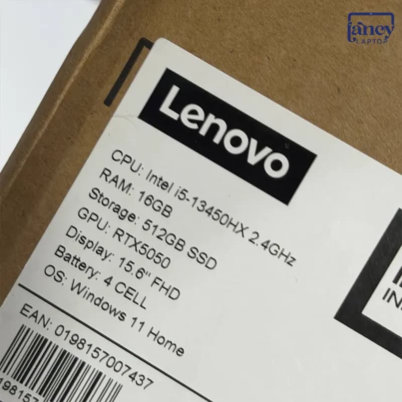 لپ تاپ اپن باکس 15.6 اینچی لنوو LOQ 15IRX10 Core i5-13450HX 16GB 512GB SSD RTX 5050 8GB FHD IPS 144Hz — تصویر ۳