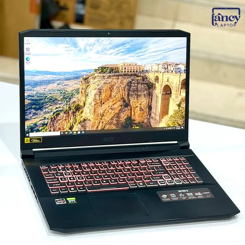لپ تاپ استوک 17.3 اینچی ایسر Nitro 5 AN517-41 Ryzen 7 5800H 16GB DDR4 1TB SSD RTX 3060 6GB FHD IPS 144Hz — تصویر ۶