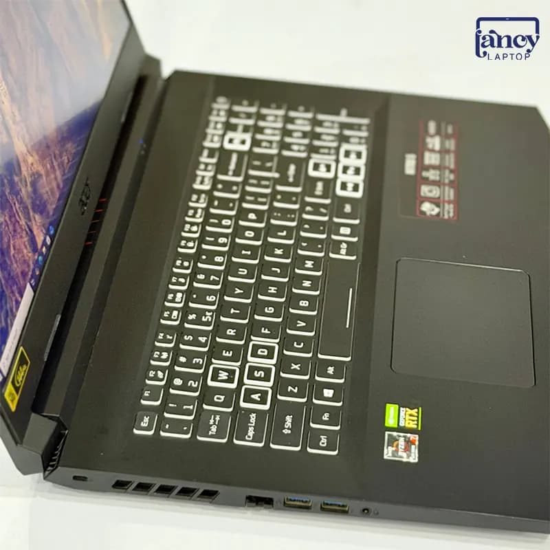 لپ تاپ استوک 17.3 اینچی ایسر Nitro 5 AN517-41 Ryzen 7 5800H 16GB DDR4 1TB SSD RTX 3060 6GB FHD IPS 144Hz — تصویر ۳