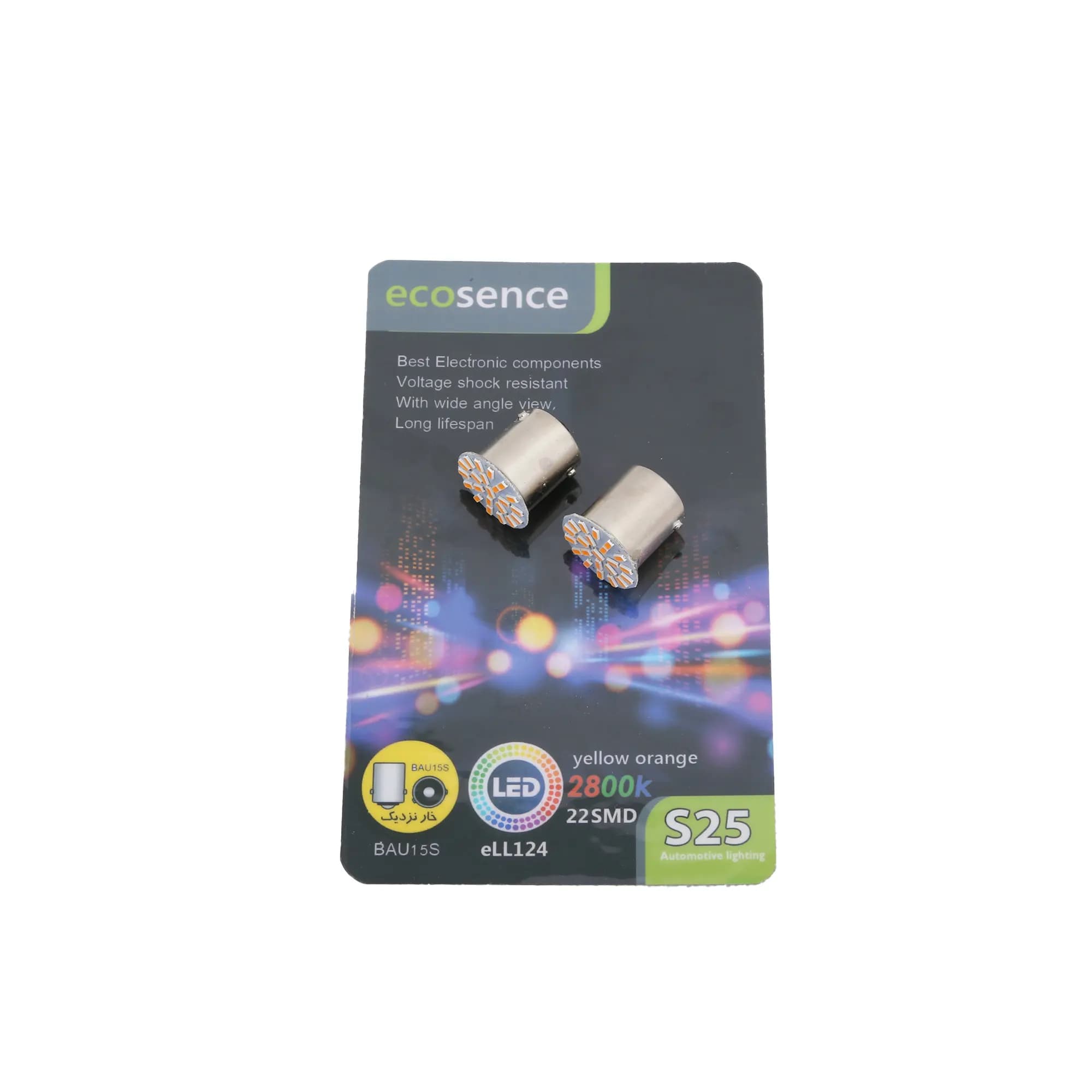 لامپ ال ای دی تک کنتاکت 22 SMD نارنجی خار نزدیک | اکو ECO