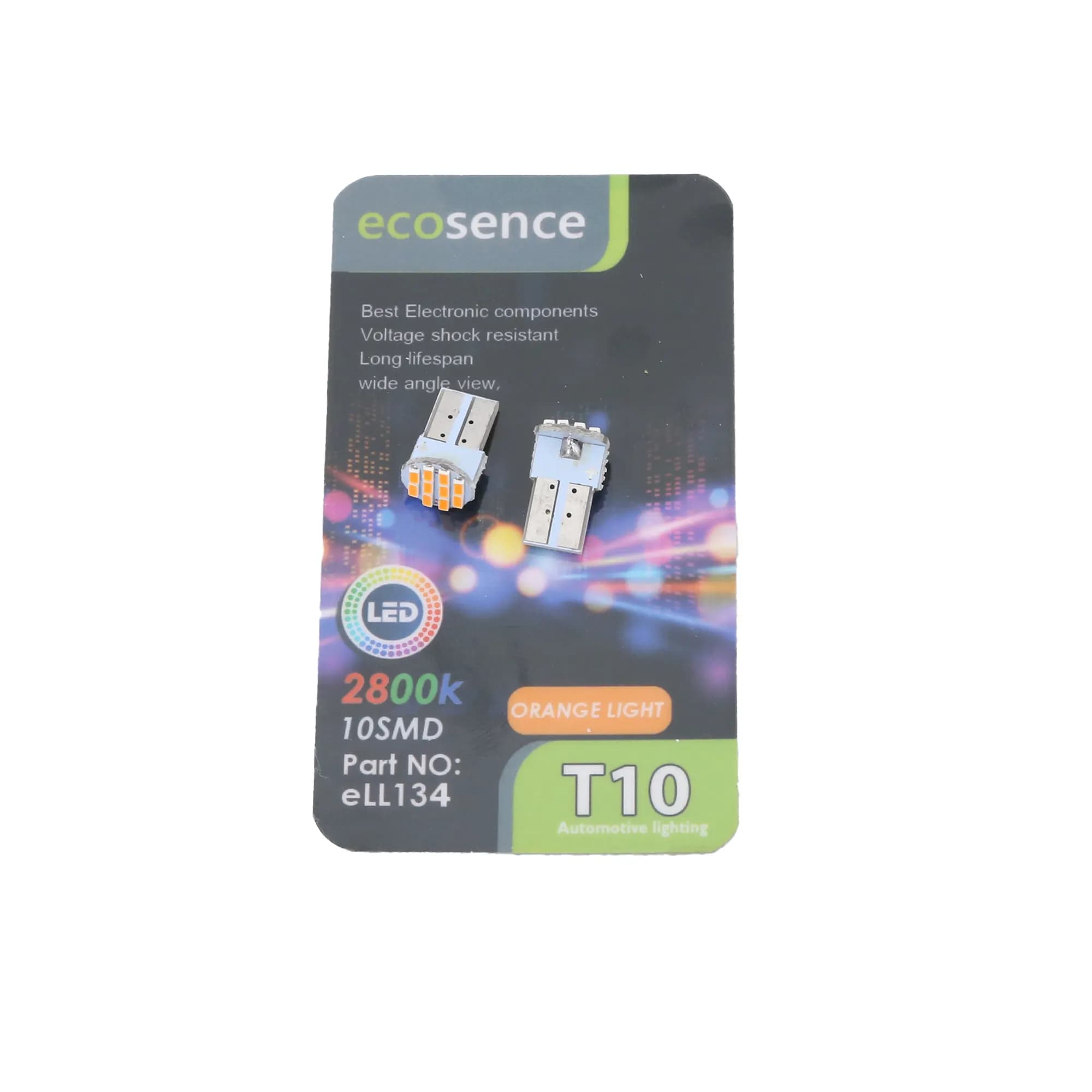لامپ آریایی ال ای دی 10 SMD تخت نارنجی | اکو ECO