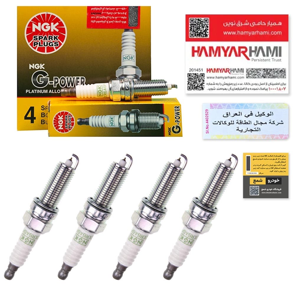 شمع انجیکا NGK LZKR6AGP-E-94017 سوزنی یورو 4 پایه بلند | 🇯🇵 اصل ژاپن