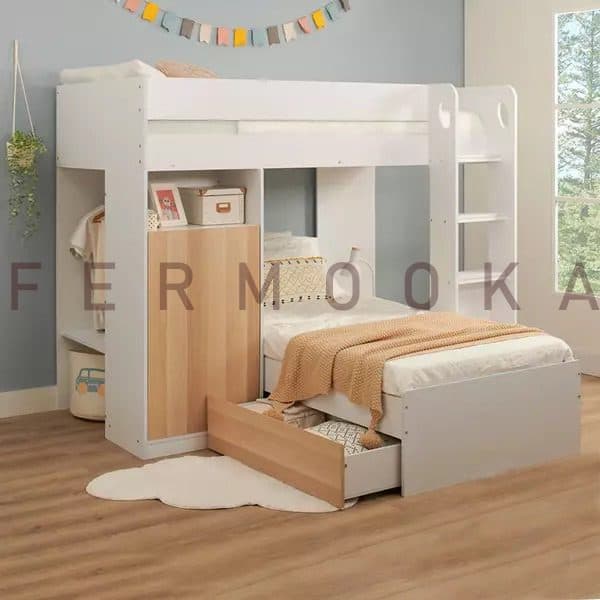 تخت دو طبقه جوان و نوجوان مدل کژال