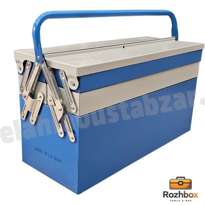 جعبه ابزار فلزی پیشرو 50 سانتی متر 3طبقه فاق بلندpl503