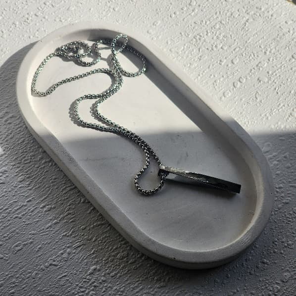 گردنبند پیچی مردانه سیلور