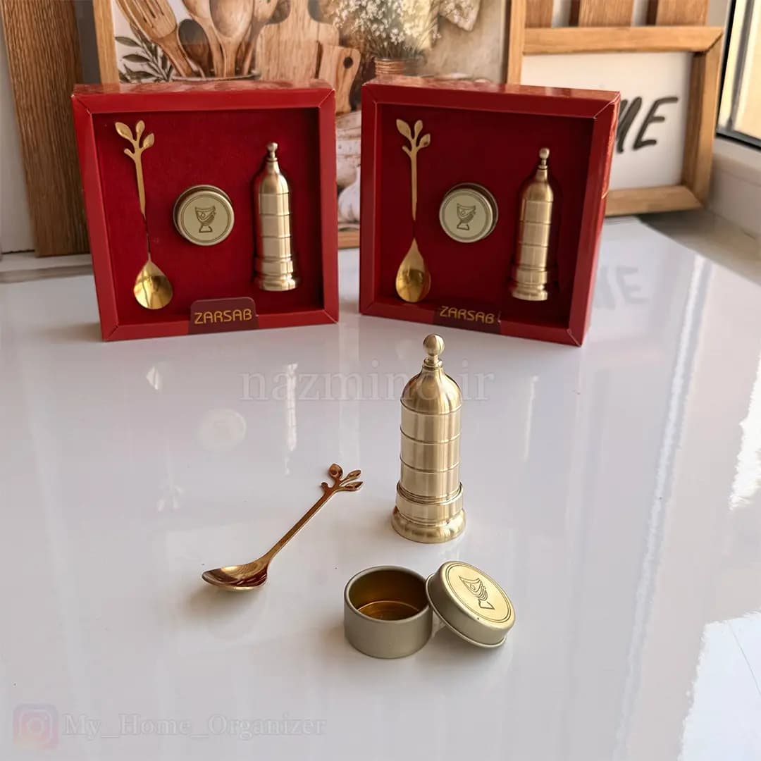 پک کادویی زعفران ساب برنجی