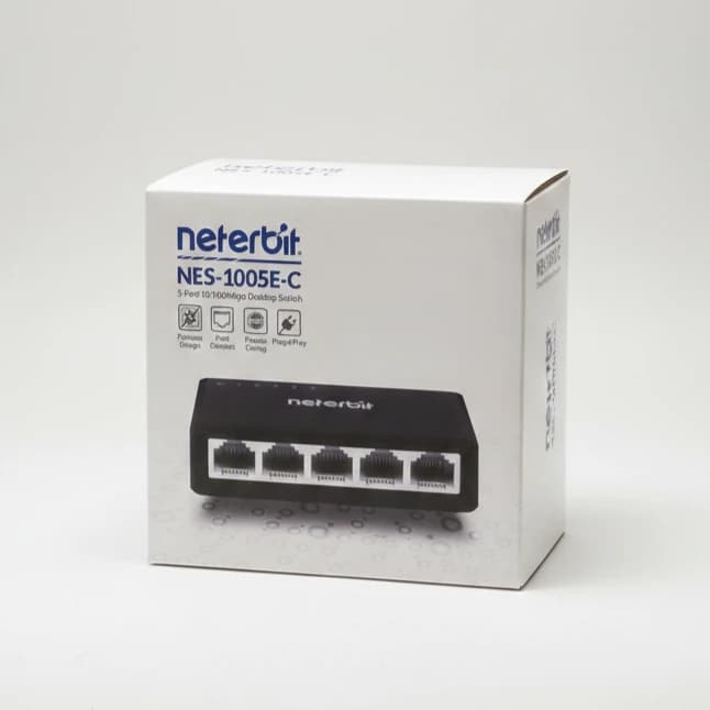 سوییچ هوشمند مدیریتی 5 پورت نتربیت مدل NETERBIT NES-1005E-C — تصویر ۲