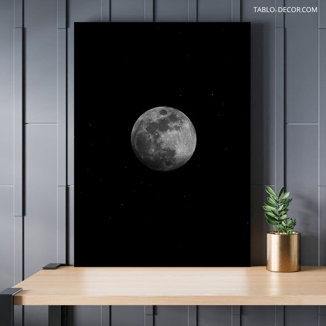 تابلو دکوراتیو مدرن ماه تابان Shining moon — تصویر ۲