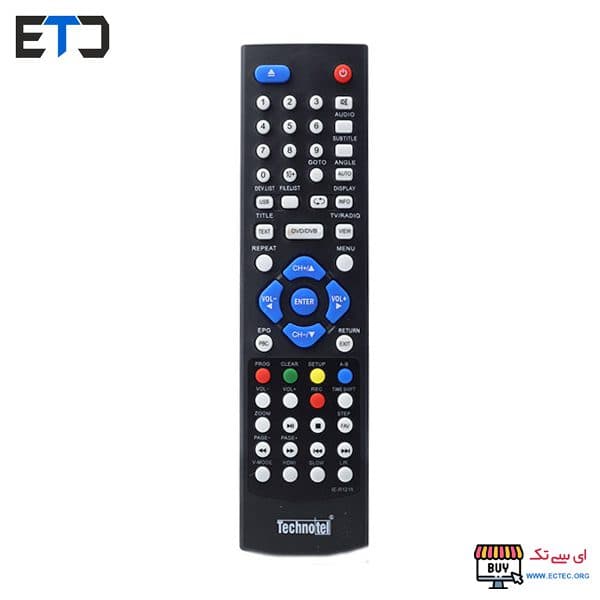ریموت کنترل گیرنده دیجیتال و دی وی دی پلیر تکنوتل Technotel