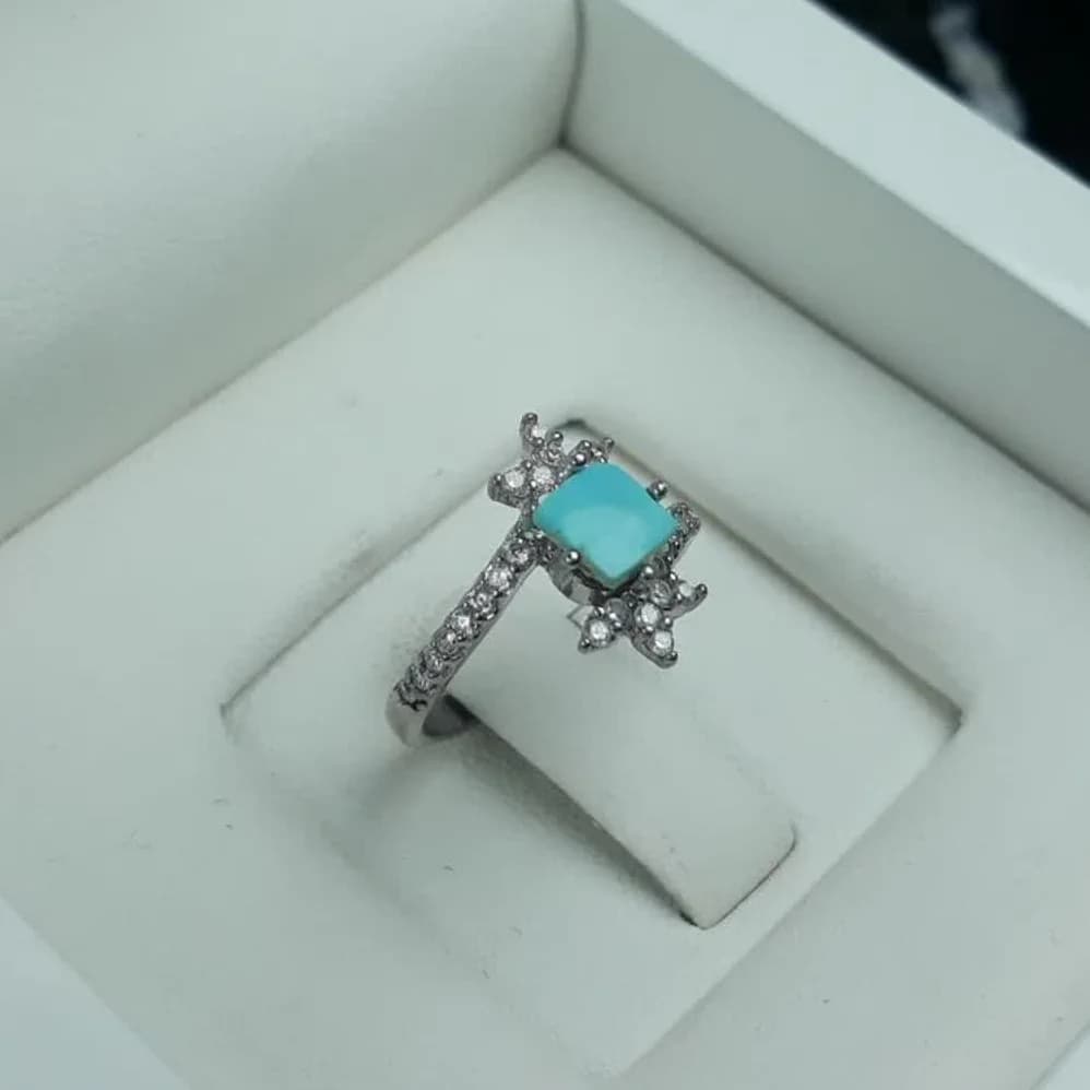 انگشتر دخترانه فیروزه نیشابوری کد 3703