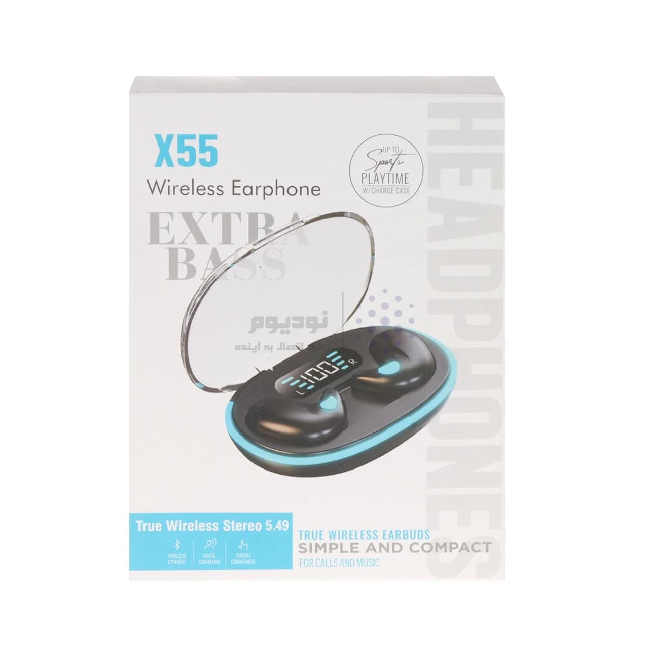 ایرفون بی سیم مدل X55 – زرد — تصویر ۱۲