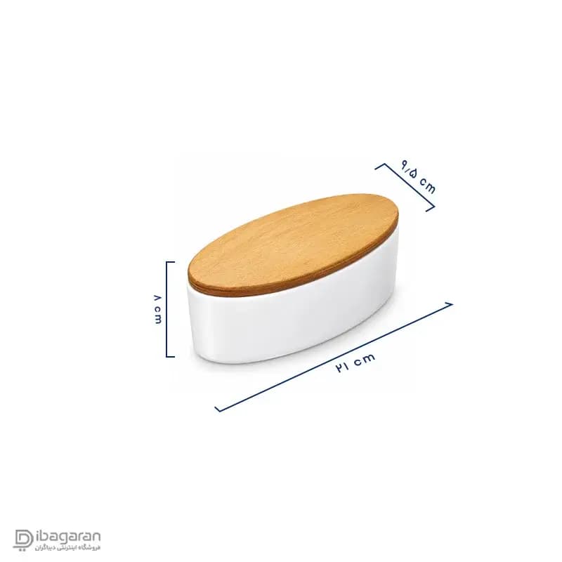 بانکه کوکی سرامیک بیضی کارولین — تصویر ۲
