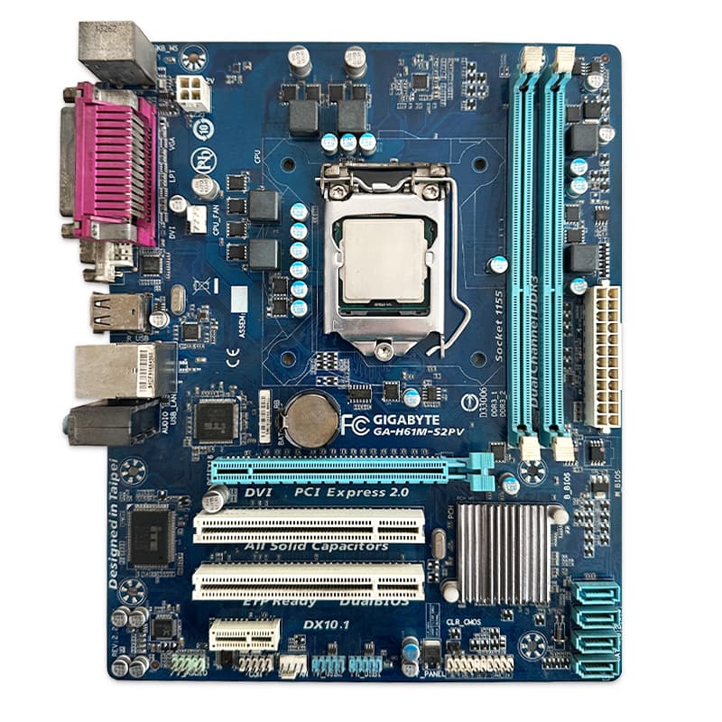 باندل مادربرد GIGABYTE GA-H61M-S2PV + i3 2120 استوک