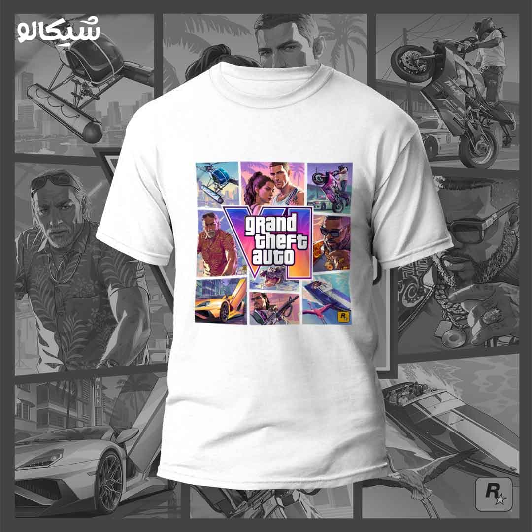تیشرت طرح پوستر GTA 6