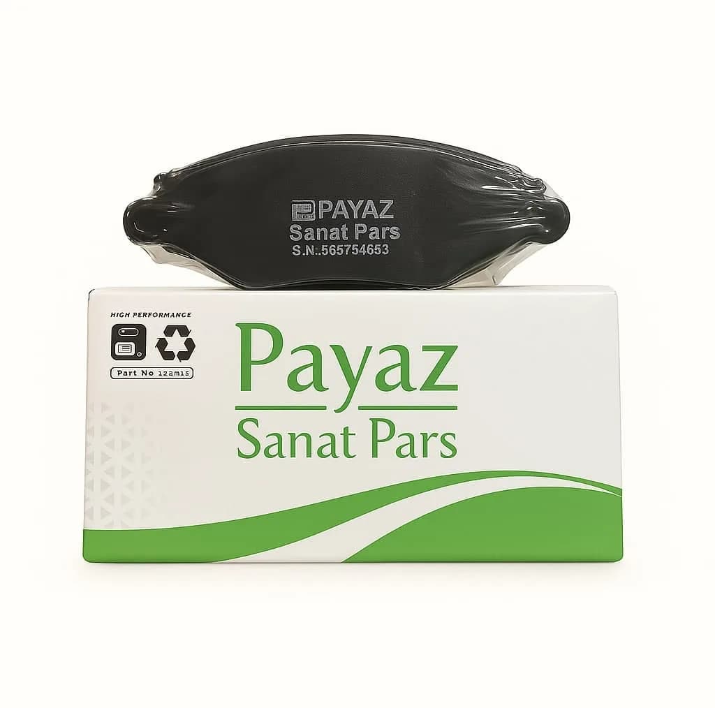 لنت ترمز جلو پایاز صنعت پارس مدل P127 دو جفت مناسب برای پژو 206 تیپ 2 و 3 — تصویر ۲