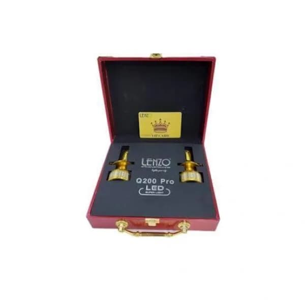 لامپ هدلایت خودرو لنزو مدل Q200 pro پایه H4 بسته دو عددی — تصویر ۲
