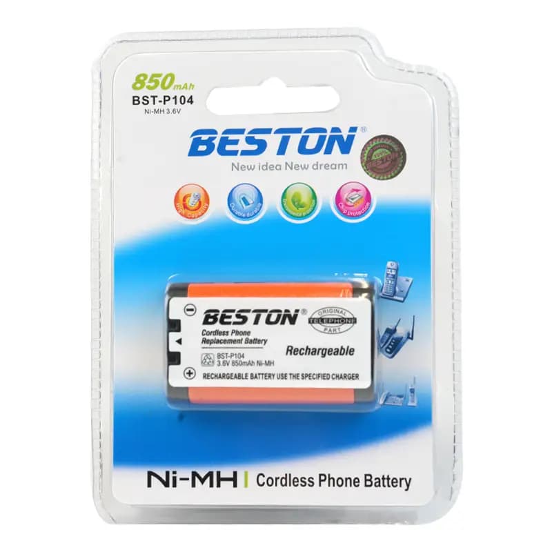 باتری تلفن بی‌سیم بستون مدل BST-P104 ظرفیت 850 میلی‌آمپرساعت