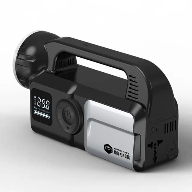 جامپ استارتر چندکاره با ظرفیت 24000mAh، کمپرسور باد 150 PSI و اینورتر 12V — تصویر ۳