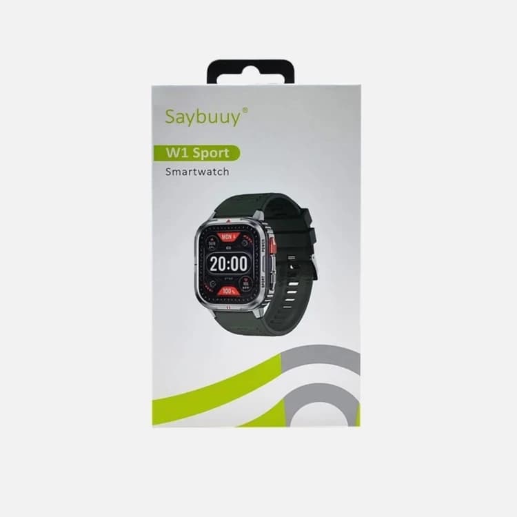 ساعت هوشمند سی بای مدل W1 SPORT با بند سیلیکونی و ضد آب IP68 saybuuy — تصویر ۴