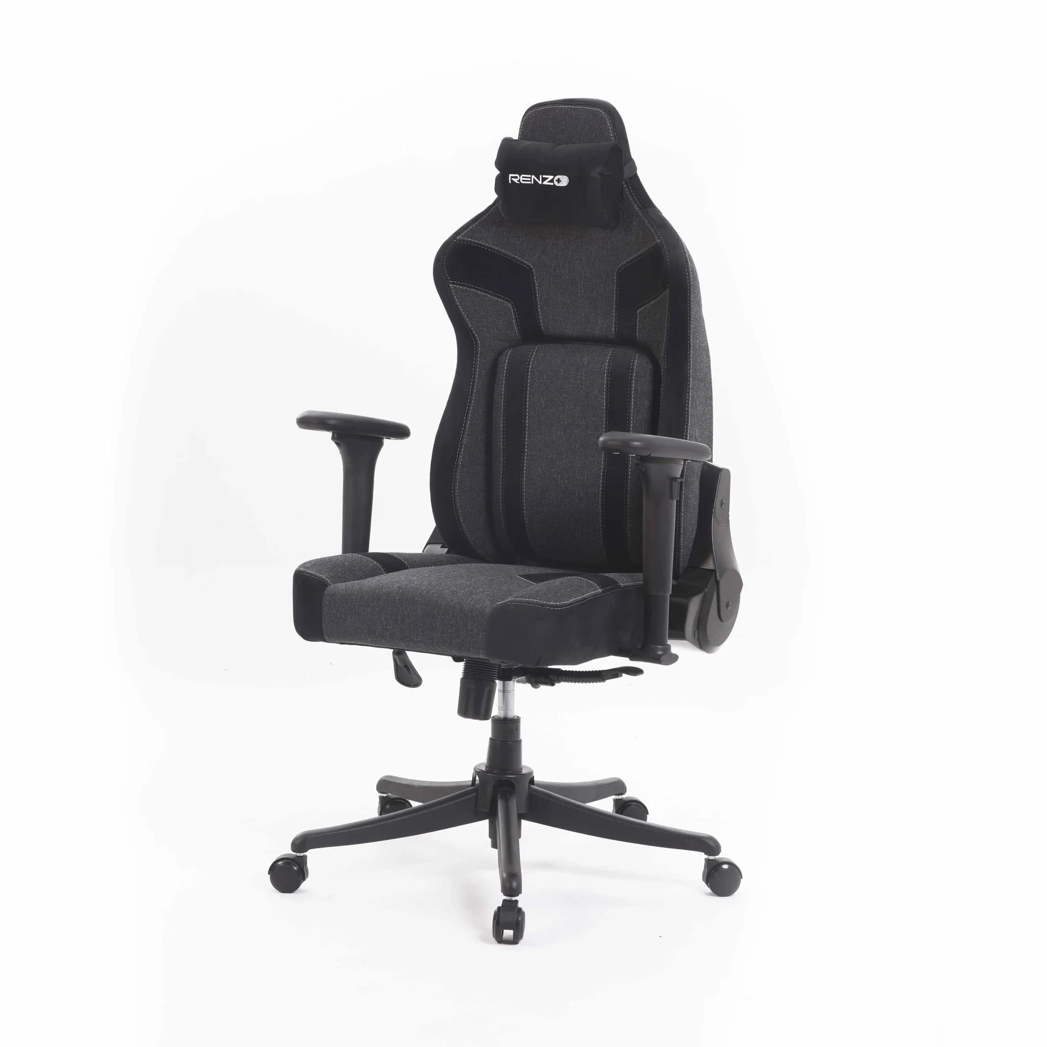 صندلی گیمینگ رنزو RENZO DYNAMIC FABRIC BLACK — تصویر ۲