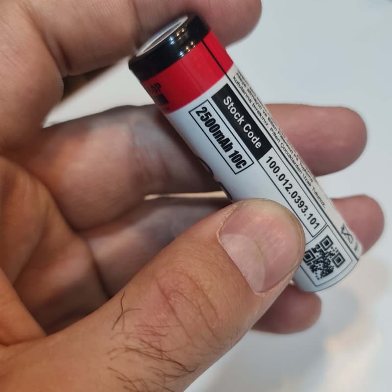باتری لیتیوم یون اوریون مدل HP-10C-18650 ظرفیت 2500 میلی آمپر ساعت — تصویر ۳