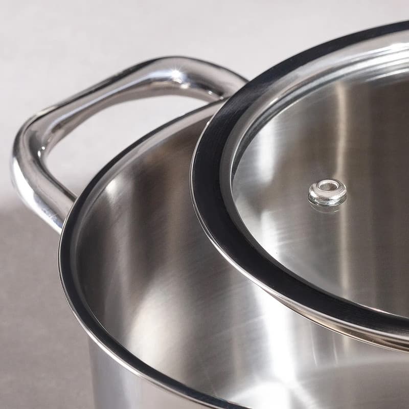 سرویس قابلمه و تابه استیل 8 پارچه مادام کوکو مدل Nova Cookware Set - OFF — تصویر ۱۲