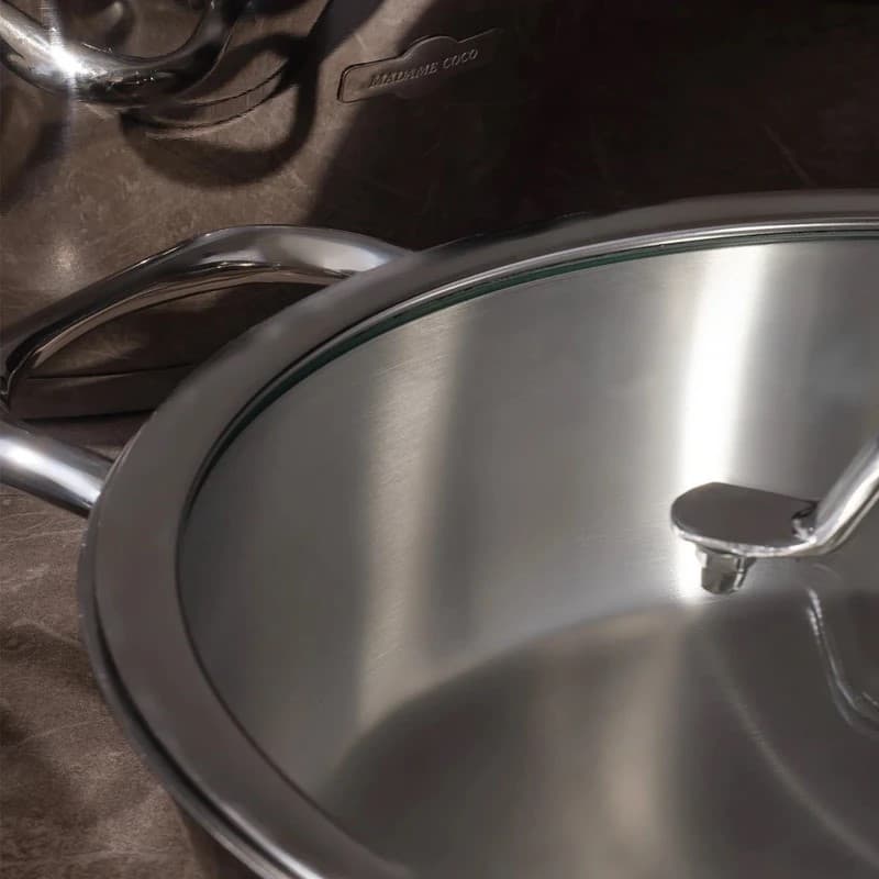 سرویس قابلمه و تابه استیل 8 پارچه مادام کوکو مدل Nova Cookware Set - OFF — تصویر ۷